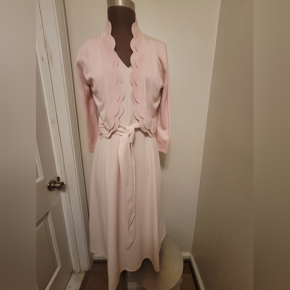 Calvin Klein, size 12, Pale pink dress